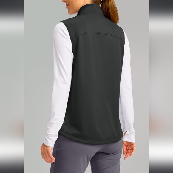 Soothfeel Vest w/ Zipper Pocket Lightweight Softshell Sleeveless Lined | Small - Picture 2 of 11